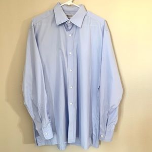 Charvet Light Blue Cotton Button Down Shirt L